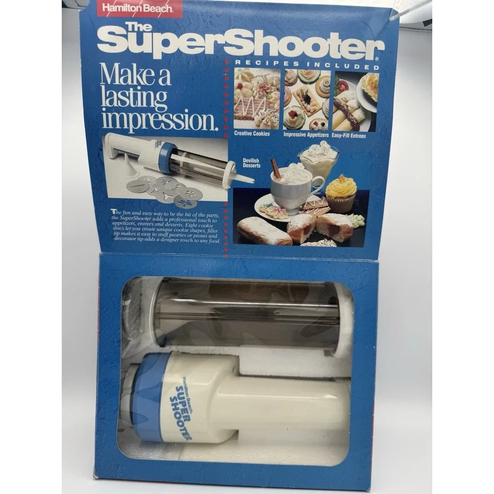 Hamilton Beach The Super Shooter Cordless Cookie Press And Food Decorator- White